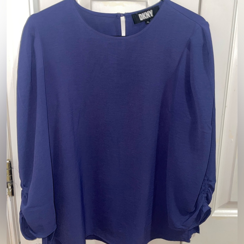 DKNY Women's Royal Blue Blouse